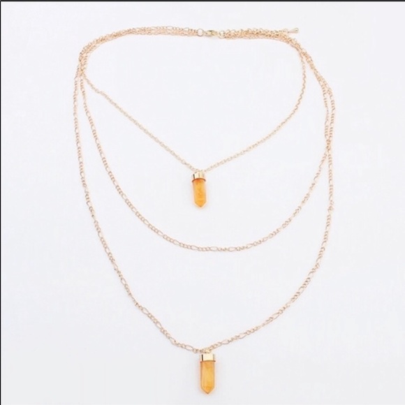 Boho crystal necklace - Picture 5 of 8